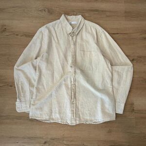 Zara Men's Cream and Tan Shirt
